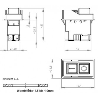 Buton betoniera ON / OF model KLD-28A